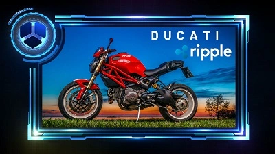 شرکت موتور سیکلت Ducati  با ریپل همکاری میکند