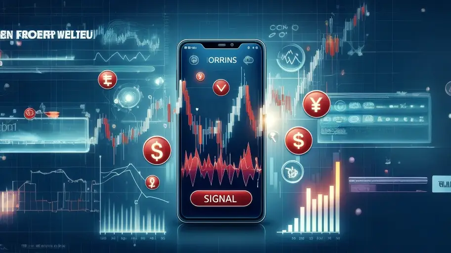 موبایلی که در حال تجزیه و تحلیل بازار است.